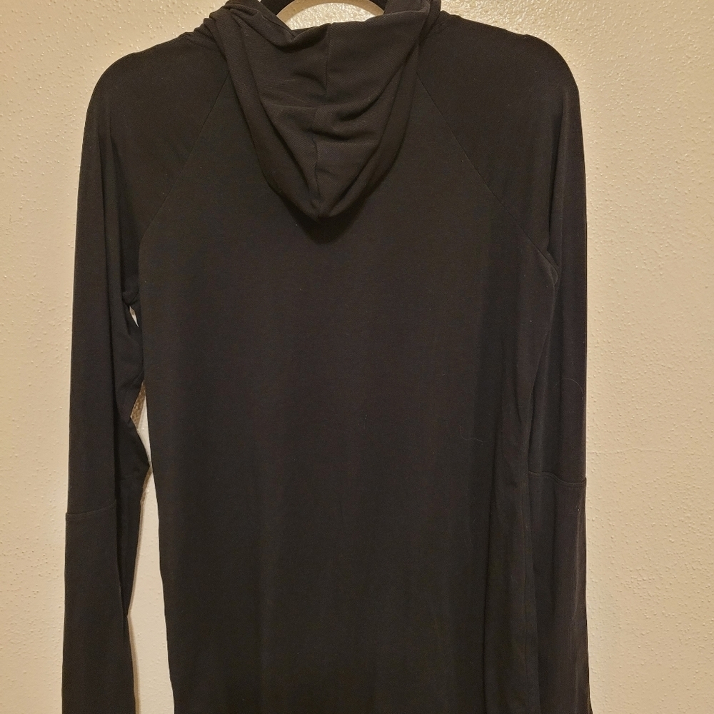 Athleta Essence Hooded Cowl Neck Fitted Tunic Medium - Picture 4 of 4
